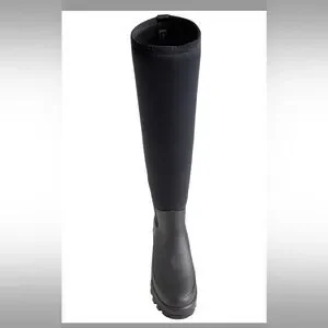 靴 HUNTER WOMENS CITY EXPLORED TALL BOOT Hunter Tall City Explorer Boots in Black Neoprene Womens